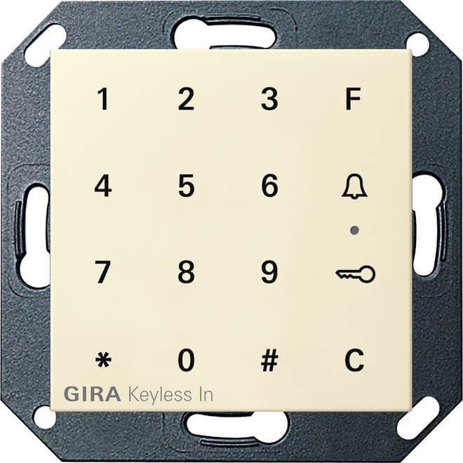 Keyless In Codetastatur System 55 Cremeweiß glänzend 260501