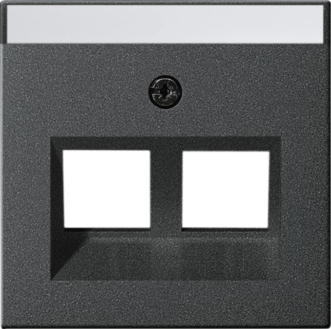 Abdeckung 30 +BSF Tragring MJ 2fach System 55 Anthrazit 264028