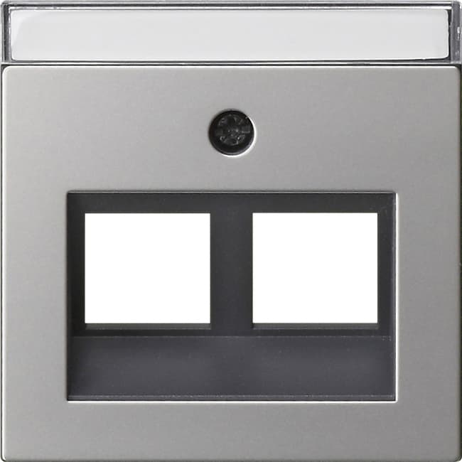 Abdeckung 30 +BSF Tragring MJ 2fach System 55 Edelstahl 2640600