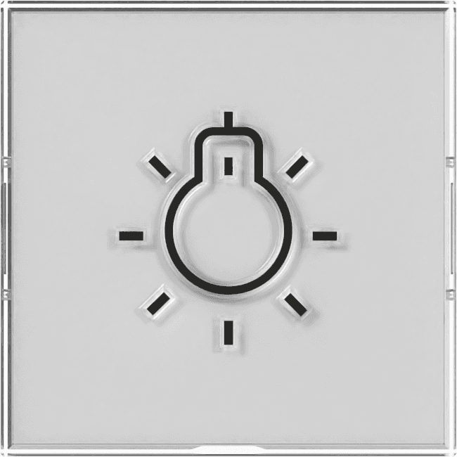 Wippe+BSF+Symbol Licht groß tastbar System 55 Farbneutral