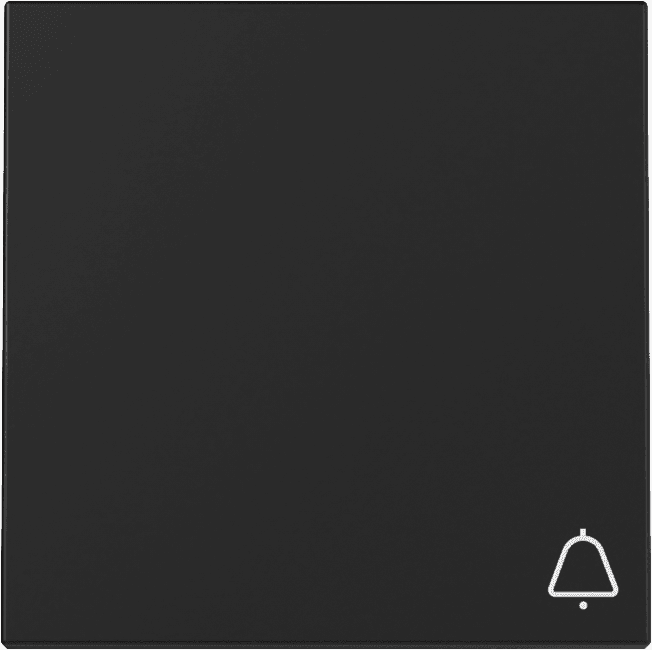 Wippe Symbol Klingel System 55 Schwarz matt (lackiert) 3286005