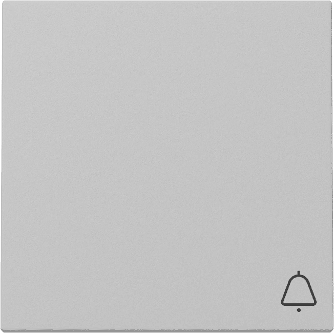 Wippe Symbol Klingel System 55 Grau matt (lackiert) 3286015