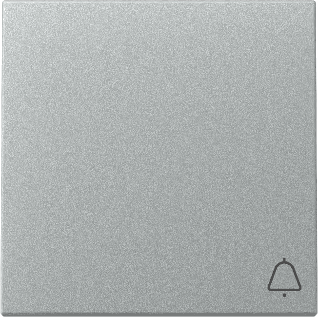 Wippe Symbol Klingel System 55 Farbe Alu 328626