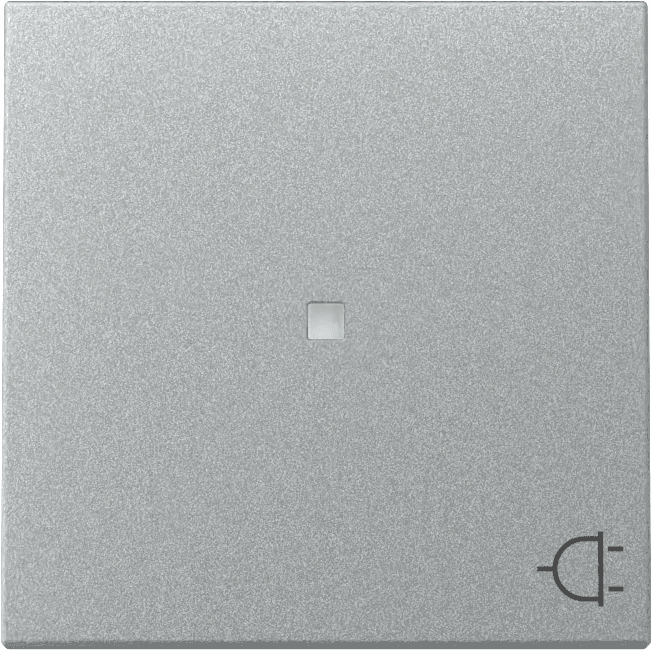 Wippe Kontrollfenster+Symbol Steckdose System 55