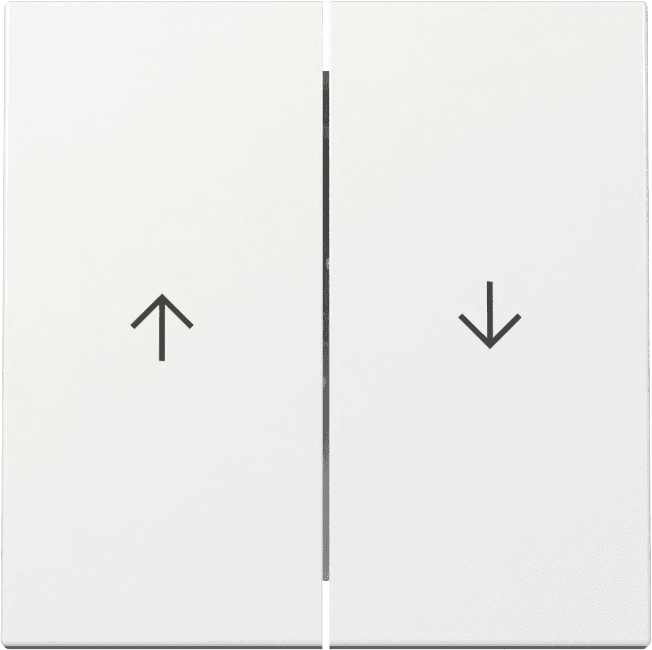 Wippe 2fach Pfeil System 55 Reinweiß glänzend 329403