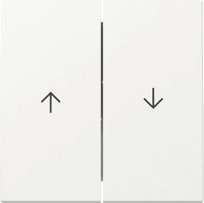 Wippe 2fach Pfeil System 55 Reinweiß seidenmatt 329427
