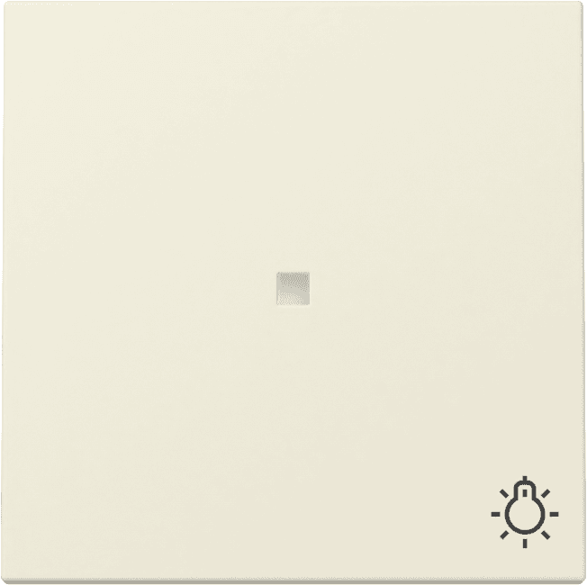 Wippe Kontrollfenster+Symbol Licht System 55 Cremeweiß glänzend 367401