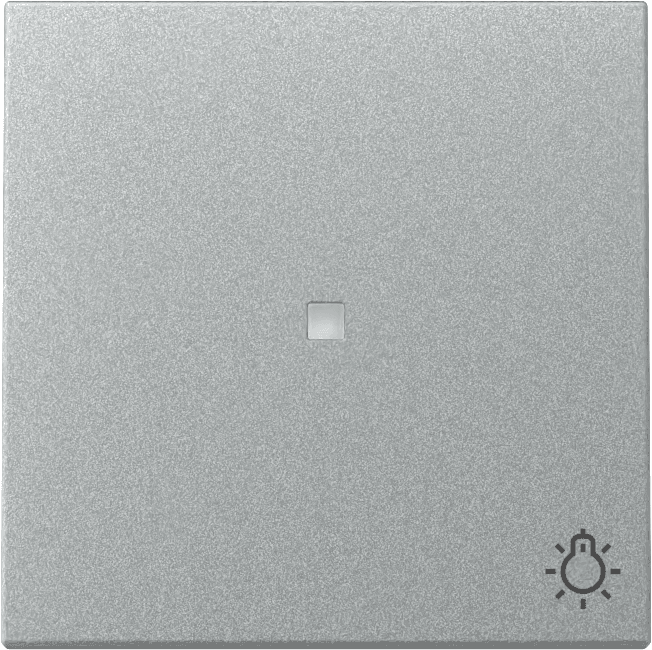 Wippe Kontrollfenster+Symbol Licht System 55 Farbe Alu 367426