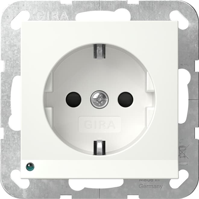 SCHUKO-Steckdose LED-Leu.+ Shutter System 55