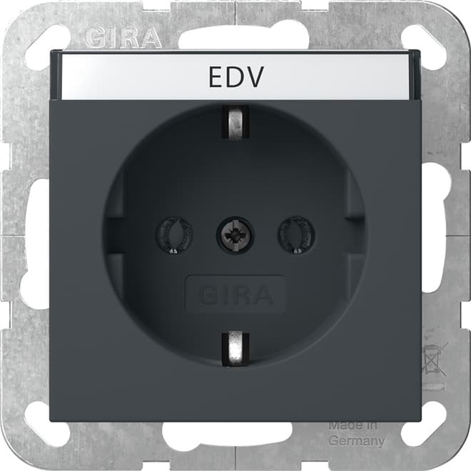 SCHUKO-Steckdose BSF System 55 Anthrazit 445728