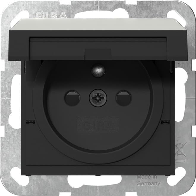 Steckdose Erdstift KD+ Shutter System 55 Edelstahl 4488600