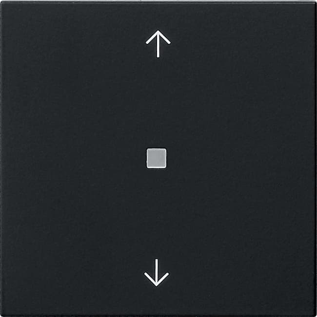 RF Bedienaufsatz 1f Pfeile KNX System 55 Schwarz matt (lackiert) 5105005