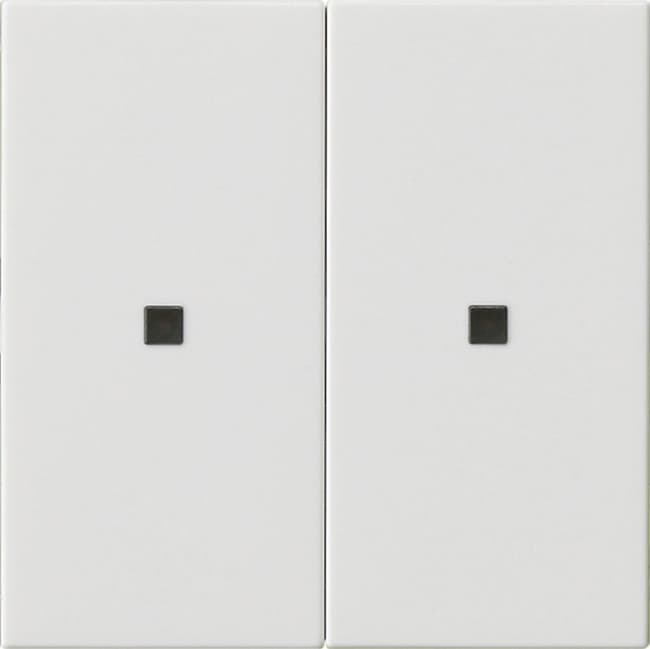RF Bedienaufsatz 2fach KNX System 55 Reinweiß glänzend 510703
