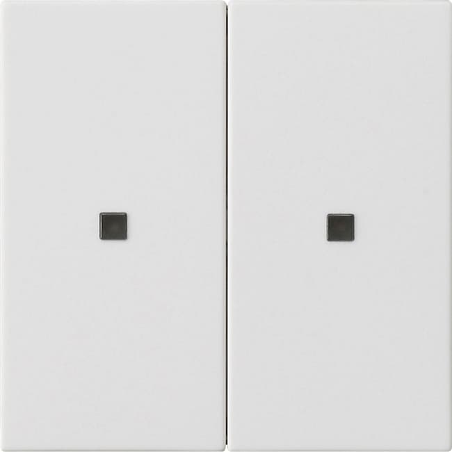 RF Bedienaufsatz 2fach KNX System 55 Reinweiß seidenmatt 510727