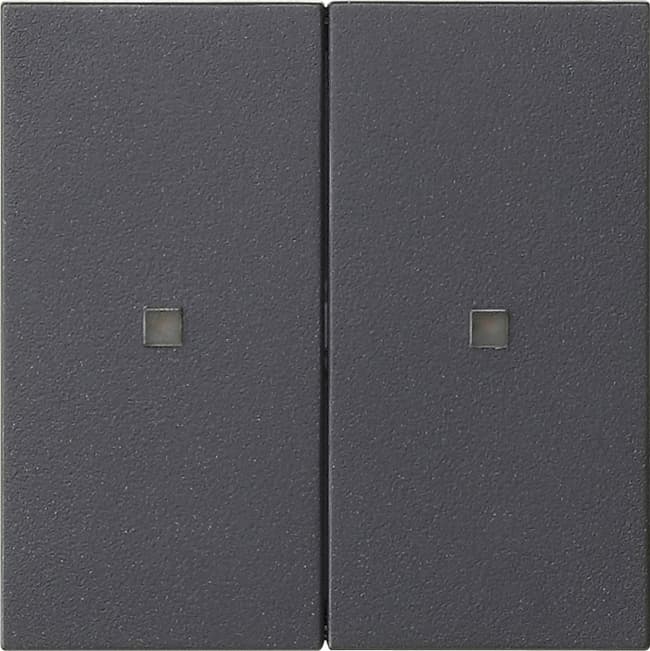 RF Bedienaufsatz 2fach KNX System 55 Anthrazit 510728