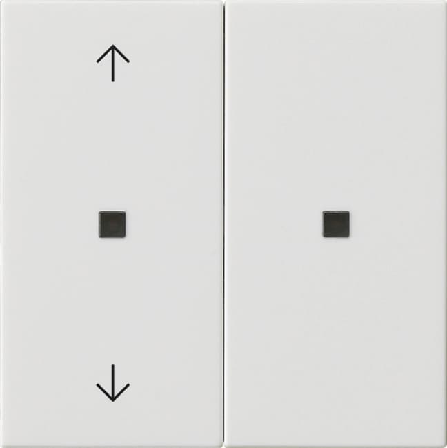 RF Bedienaufsatz 2f Pfeile KNX System 55 Reinweiß glänzend 510803