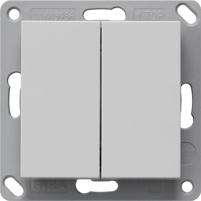 RF Wandsender 2fach KNX System 55 Grau matt (lackiert) 5178015