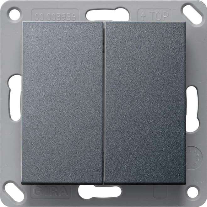 RF Wandsender 2fach KNX System 55 Anthrazit 517828