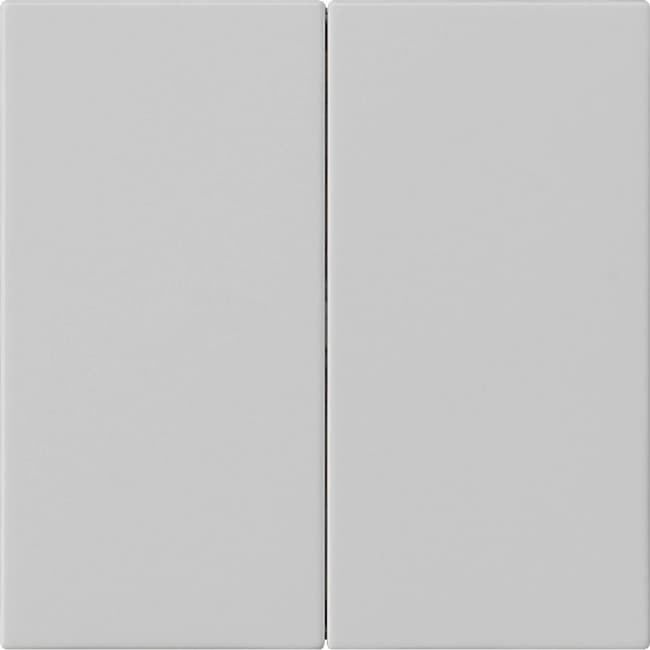 Wippe 2fach unbedruckt System 55 Grau matt (lackiert) 5370015