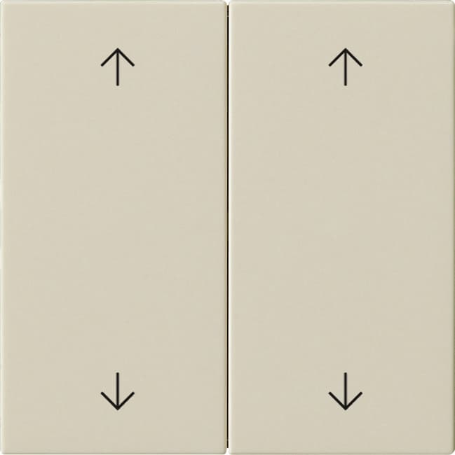 Wippe 2fach Pfeile System 55 Cremeweiß glänzend 538701
