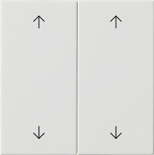 Wippe 2fach Pfeile System 55 Reinweiß glänzend 538703