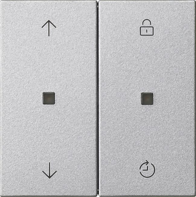 eNet Funk Bedienaufsatz Memory Pfeile System 55 Farbe Alu 549226