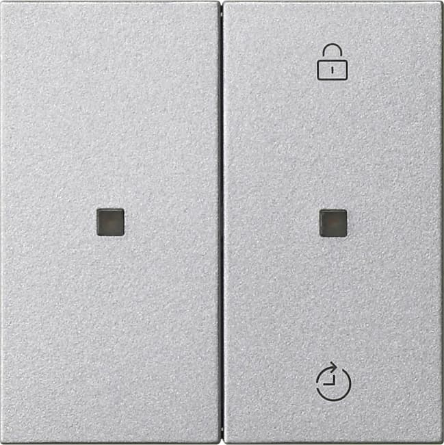 eNet Funk Bedienaufsatz Memory System 55 Farbe Alu 549326