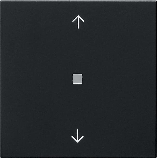 eNet Funk Bedienaufsatz Pfeile System 55 Schwarz matt (lackiert) 5494005