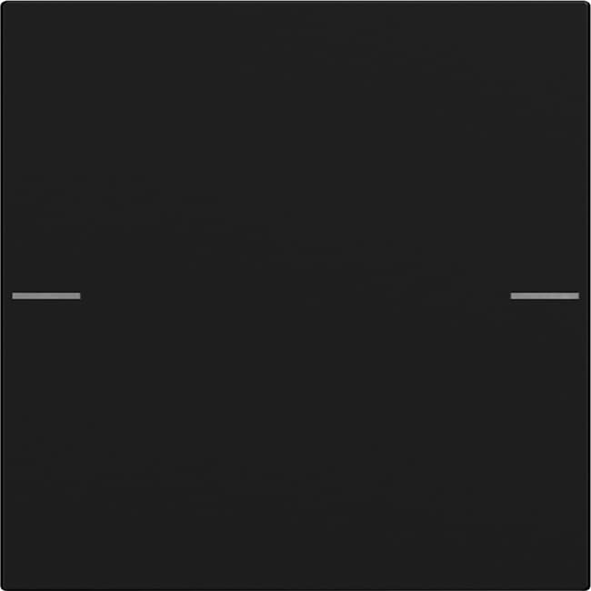 Wippenset 1fach Tastsensor4 System 55 Schwarz matt (lackiert) 5751005