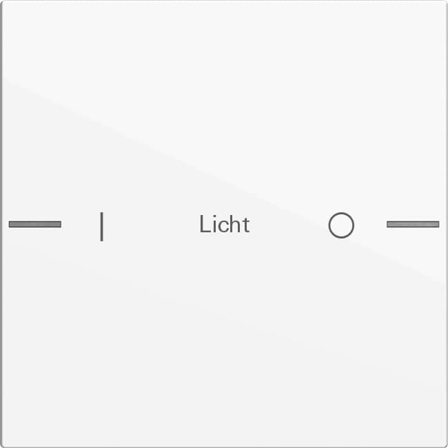 Wippenset 1fach indiv. Tastsensor4 System 55 Reinweiß glänzend 576103