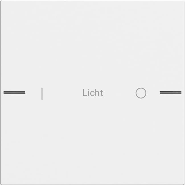 Wippenset 1fach indiv. Tastsensor4 System 55 Reinweiß seidenm. 576127