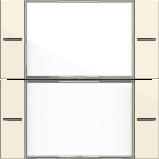 Wippenset 2f BSF Tastsensor4 System 55 Klar/Cremeweiß glänzend 577201
