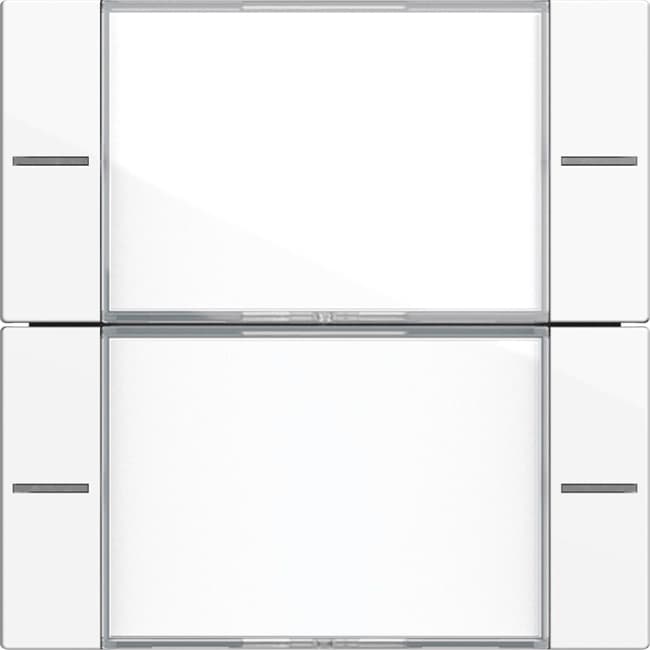 Wippenset 2f BSF Tastsensor4 System 55 Klar/Reinweiß glänzend 577203