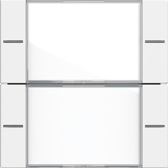Wippenset 2f BSF Tastsensor4 System 55 Klar/Reinweiß seidenmatt 577227
