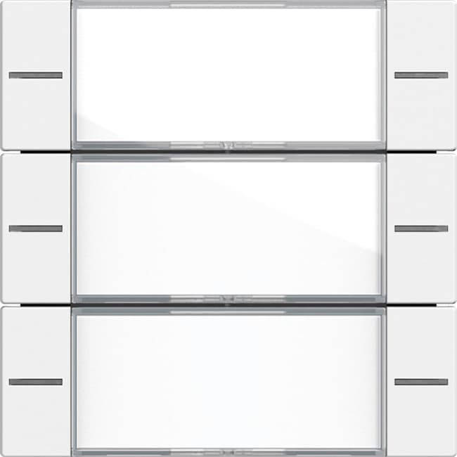 Wippenset 3f BSF Tastsensor4 System 55 Klar/Reinweiß seidenmatt 577327