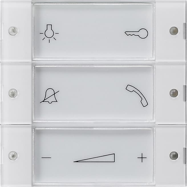 Aufsatz Bedientaster Wohnungsstation System 55 Klar